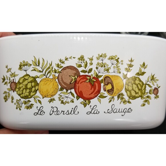 Corning Ware Spice of Like Le Persil La Sauge 1.5 Quart with lid vintage - Picture 8 of 11